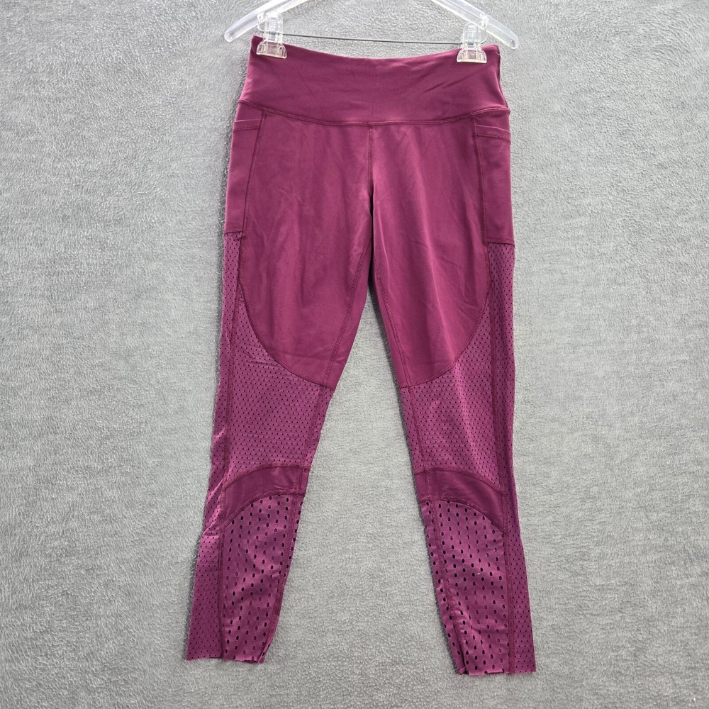 Victoria Secret Sport Women Activewear Pants Medium‎ Purple Knockout Leggings